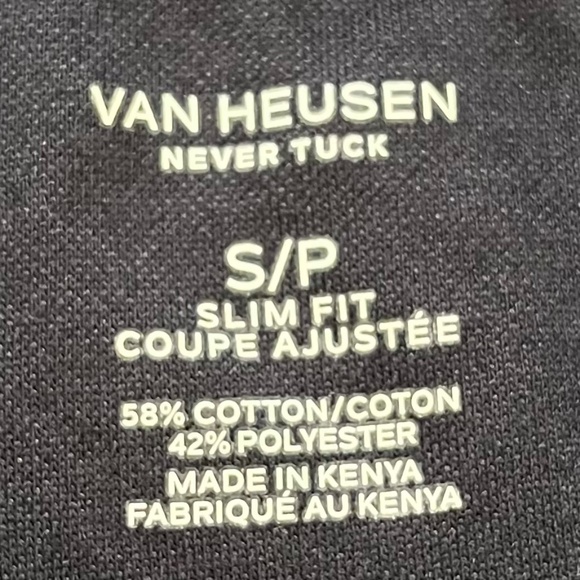 For the perfect untucked look! Van Heusen Men's size S/P Slim fit - Picture 5 of 13